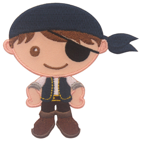 Pirate Iron On Patches and embroidered sew on appliques for kids