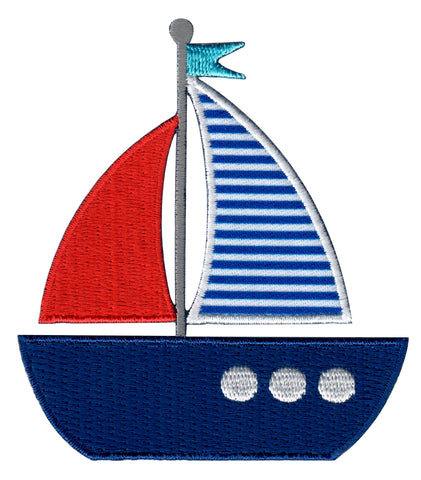 Nautical Iron On Patches and embroidered sew on appliques for kids