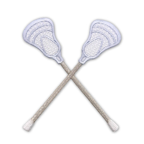 Lacrosse Sticks Iron-On Patch