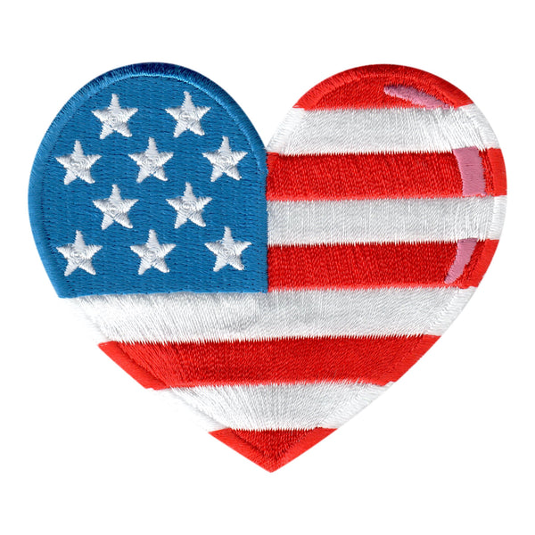 Mudflap Girl Trucker Patch - Left-Facing American Flag Embroidered Iron-On Patch (Cypress Collectibles)