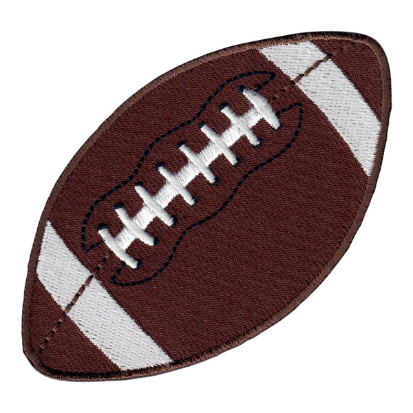 Football Iron On Patch - Embroidered Sports Applique for Kids