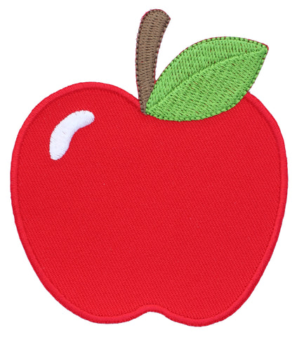 apple embroidered iron on patch and sew on applique for kids 