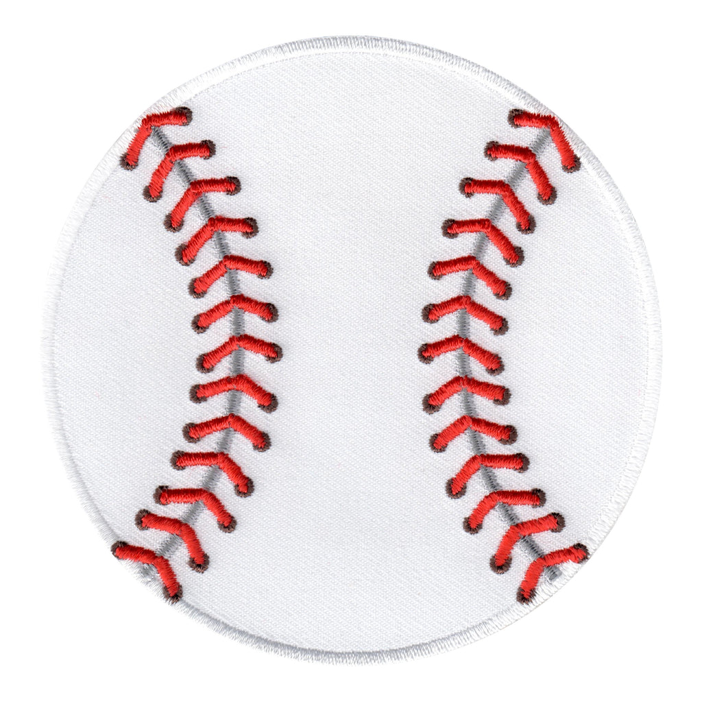 Baseball Iron-On Patch- Embroidered Sew On Appliqué  Sports Ball for Kids