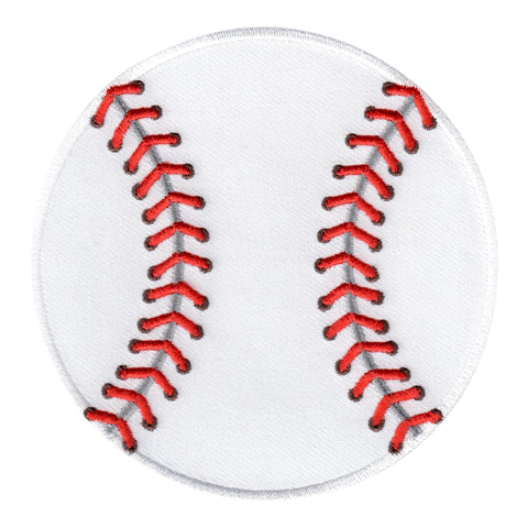 Baseball Iron-On Patch- Embroidered Sew On Appliqué  Sports Ball for Kids