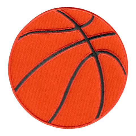 Basketball Iron-On Patch - Embroidered Appliqué for Kids