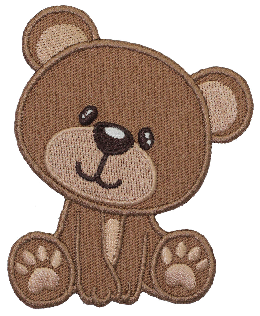 teddy bear embroidered iron on patch and sew on applique for kids 