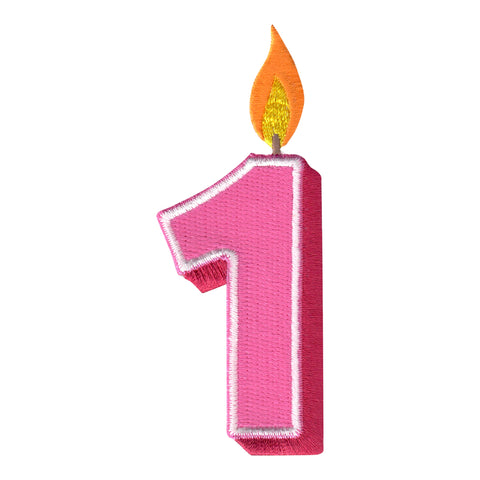 birthday number iron on patch number one applique