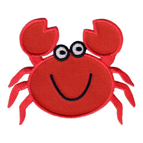 crab iron on patch and sew on applique for kids 