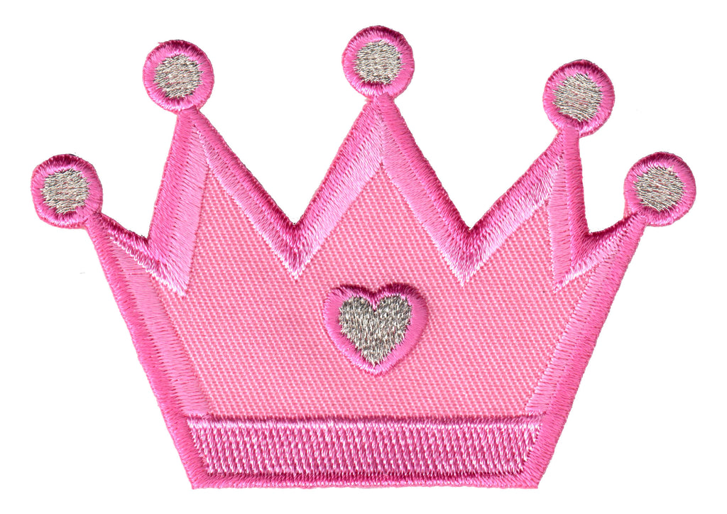 Princess Crown Iron On Patch and Embroidered Sew On Applique for kids