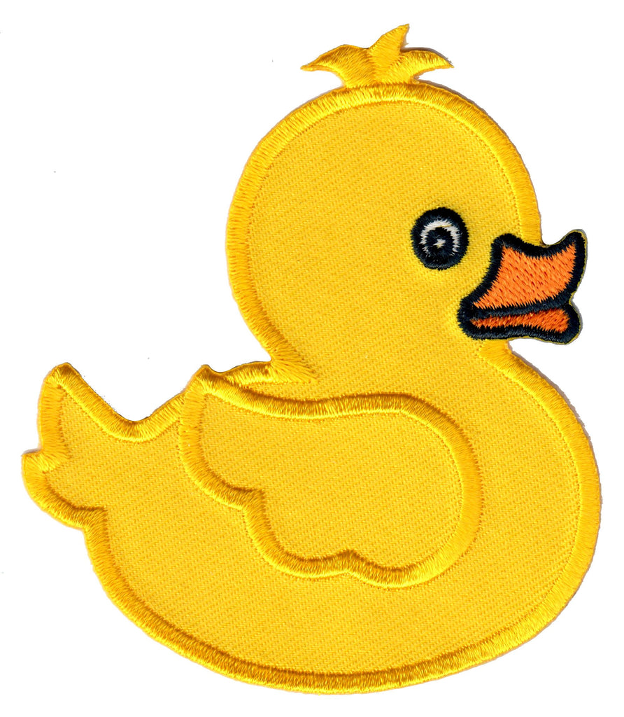 Rubber Duck embroidered iron on patch and sew on applique for kids 