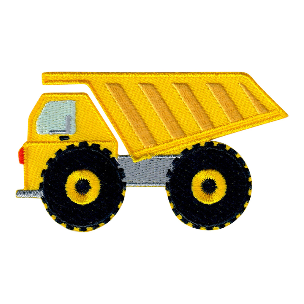 Dump Truck Iron-On Embroidered Appliqué Patch for Kids