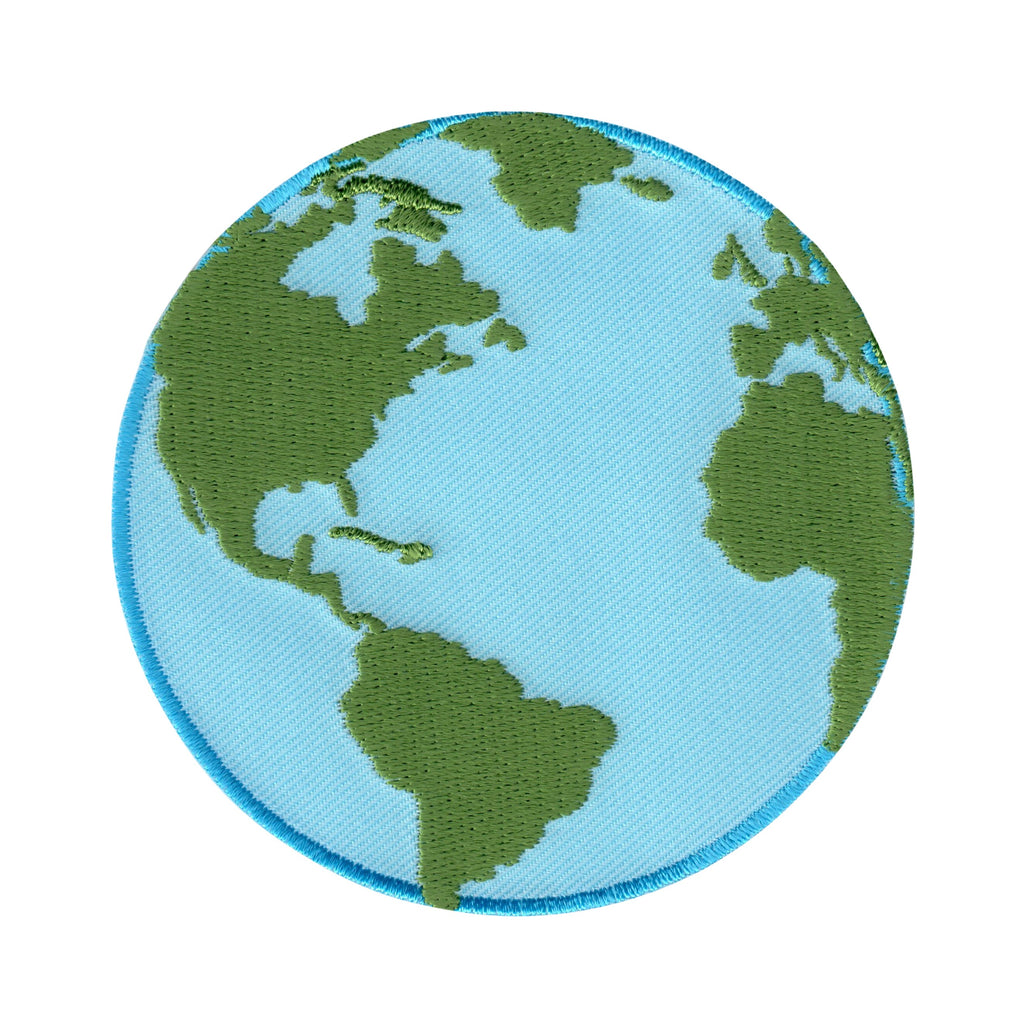 Planet earth patch applique globe