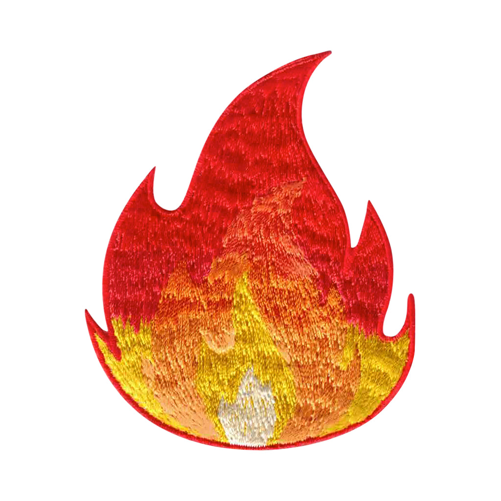 Fire patch flame iron on applique