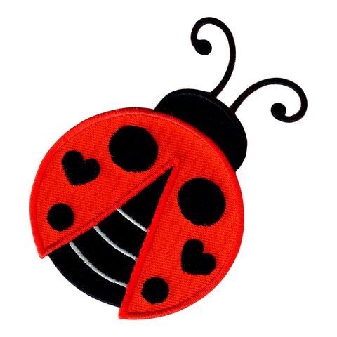 Ladybug Iron On Patch and Embroidered Sew On Appliqué for Kids
