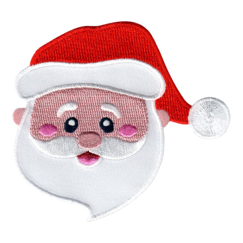 Santa Claus Iron On Patch and Embroidered Sew On Applique for Kids Clothing 