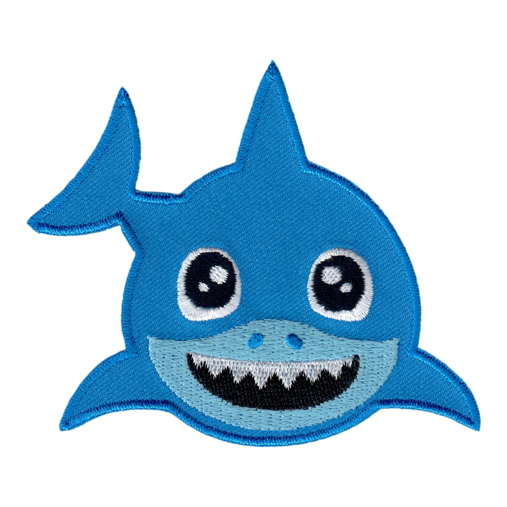 Shark Iron On Patch Embroidered Sew On Applique for Kids Baby