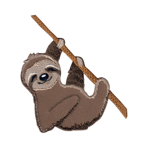 Sloth iron on patch embroidered appliqué