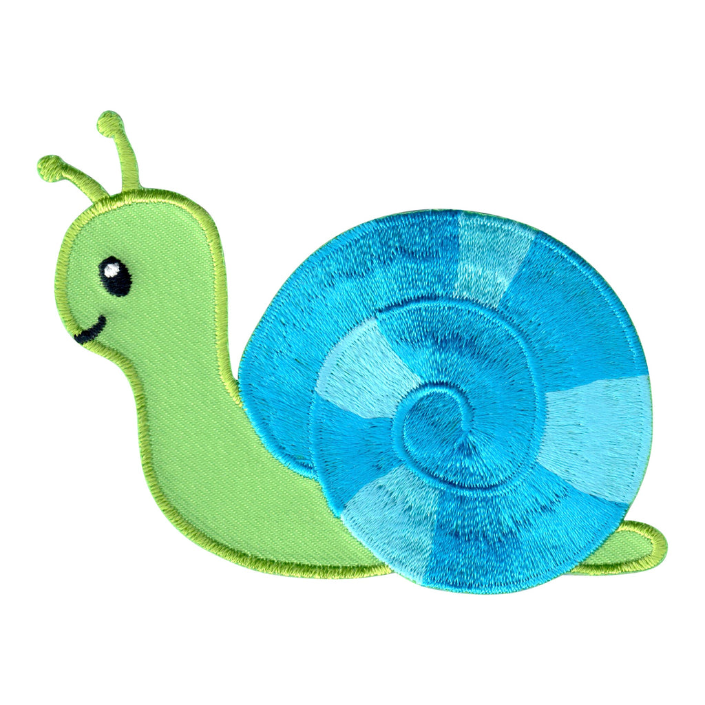 Snail iron on patch and sew on applique for kids clothing