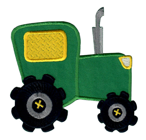 Tractor Iron-On Patch and  Embroidered Sew On Appliqué for Kids Clothing