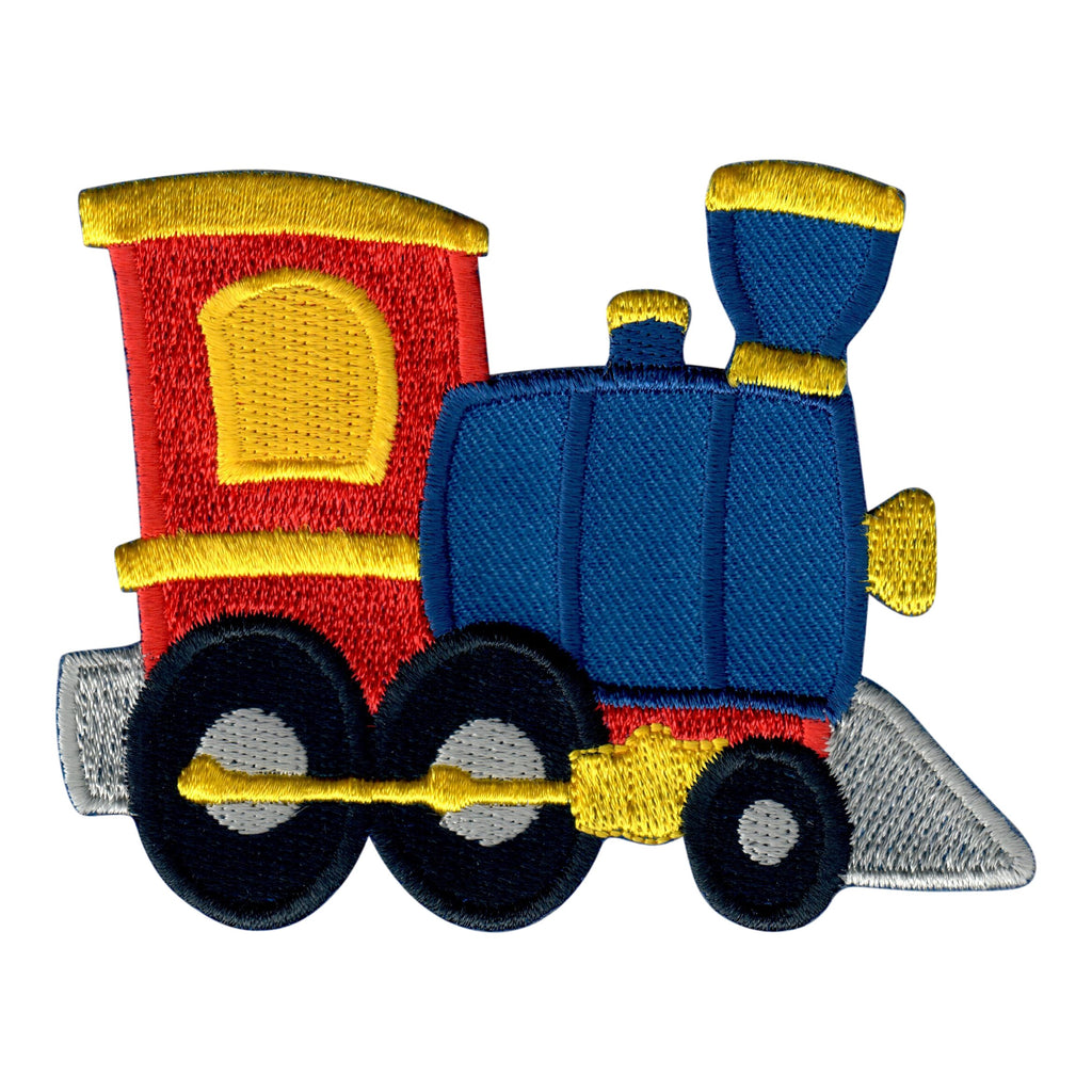 Train Iron On Patch and Embroidered Sew On Appliqué for Kids