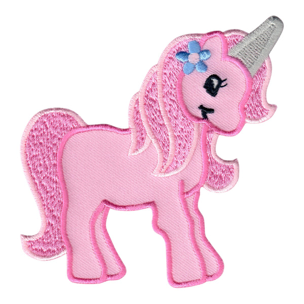 Unicorn Iron On Patch fand Embroidered Sew On Applique for kids clothing